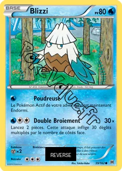 Carte Pokémon Blizzi  Reverse n°39 de la série Impulsion Turbo