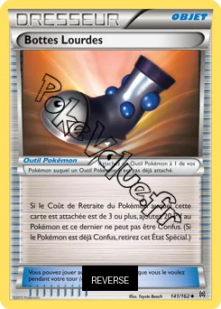 Carte Pokémon Bottes Lourdes Reverse n°141 de la série Impulsion Turbo