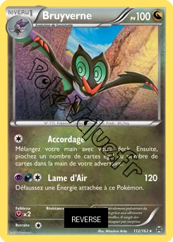 Carte Pokémon Bruyverne  Reverse n°112 de la série Impulsion Turbo