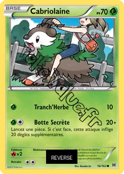 Carte Pokémon Cabriolaine  Reverse n°16 de la série Impulsion Turbo