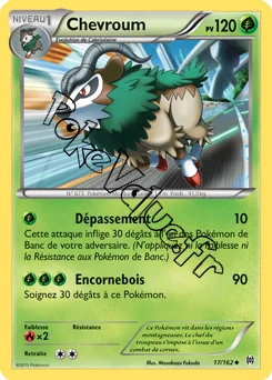 Carte Pokémon Chevroum  n°17 de la série Impulsion Turbo