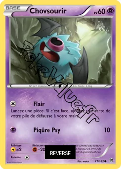 Carte Pokémon Chovsourir  Reverse n°71 de la série Impulsion Turbo
