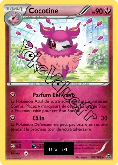 Carte Pokémon Cocotine  Reverse n°106 de la série Impulsion Turbo