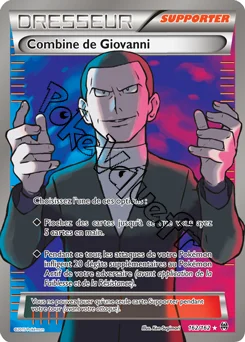 Carte Pokémon Combine de Giovanni n°162 de la série Impulsion Turbo