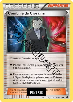 Carte Pokémon Combine de Giovanni Reverse n°138 de la série Impulsion Turbo