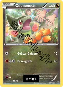 Carte Pokémon Coupenotte  Reverse n°108 de la série Impulsion Turbo