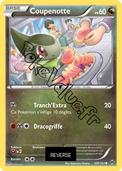Carte Pokémon Coupenotte  Reverse n°109 de la série Impulsion Turbo