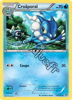 Carte Pokémon Croâporal  n°47 de la série Impulsion Turbo
