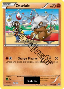 Carte Pokémon Cubone  Reverse n°77 de la série Impulsion Turbo