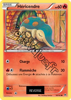 Carte Pokémon Cyndaquil  Reverse n°18 de la série Impulsion Turbo