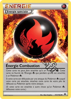 Carte Pokémon Énergie Combustion n°151 de la série Impulsion Turbo