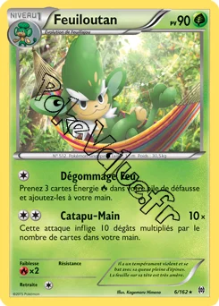 Carte Pokémon Feuiloutan  n°6 de la série Impulsion Turbo