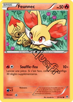 Carte Pokémon Feunnec  n°25 de la série Impulsion Turbo
