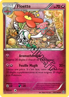 Carte Pokémon Floette  n°102 de la série Impulsion Turbo