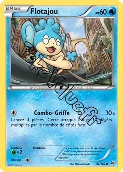 Carte Pokémon Flotajou  n°41 de la série Impulsion Turbo