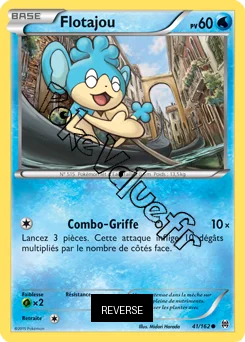 Carte Pokémon Flotajou  Reverse n°41 de la série Impulsion Turbo