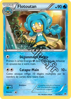 Carte Pokémon Flotoutan  n°42 de la série Impulsion Turbo
