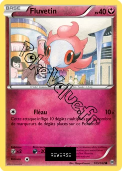 Carte Pokémon Fluvetin  Reverse n°105 de la série Impulsion Turbo