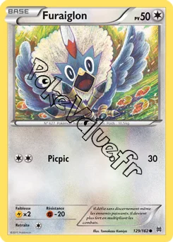 Carte Pokémon Furaiglon  n°129 de la série Impulsion Turbo