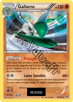 Carte Pokémon Gallame  Reverse n°84 de la série Impulsion Turbo
