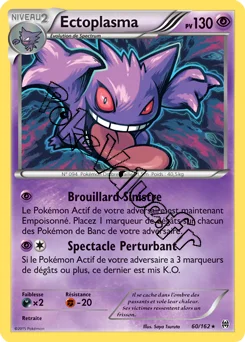 Carte Pokémon Gengar  n°60 de la série Impulsion Turbo