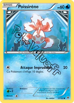 Carte Pokémon Goldeen  n°27 de la série Impulsion Turbo