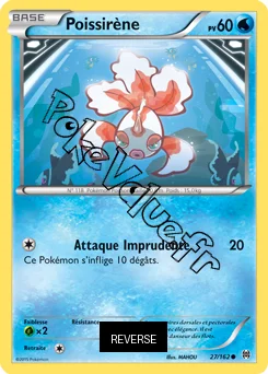 Carte Pokémon Goldeen  Reverse n°27 de la série Impulsion Turbo