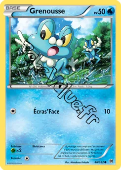 Carte Pokémon Grenousse  n°46 de la série Impulsion Turbo