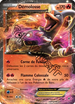 Carte Pokémon Houndoom EX  n°21 de la série Impulsion Turbo