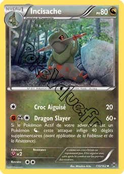 Carte Pokémon Incisache  n°110 de la série Impulsion Turbo