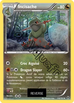 Carte Pokémon Incisache  Reverse n°110 de la série Impulsion Turbo