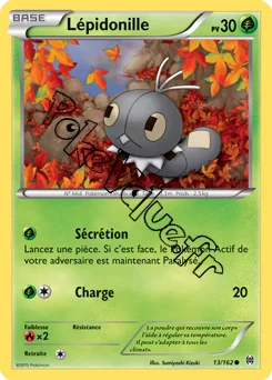 Carte Pokémon Lépidonille  n°13 de la série Impulsion Turbo