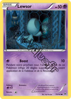 Carte Pokémon Lewsor  n°73 de la série Impulsion Turbo