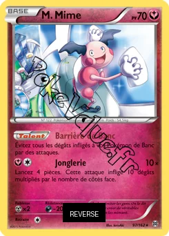 Carte Pokémon M. Mime  Reverse n°97 de la série Impulsion Turbo