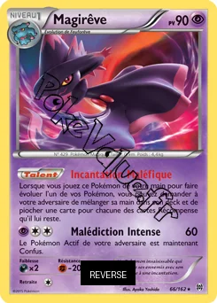 Carte Pokémon Magirêve  Reverse n°66 de la série Impulsion Turbo