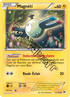 Carte Pokémon Magnemite  n°51 de la série Impulsion Turbo