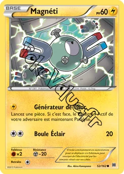Carte Pokémon Magnéti  n°52 de la série Impulsion Turbo