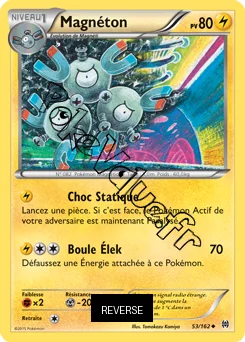 Carte Pokémon Magneton  Reverse n°53 de la série Impulsion Turbo