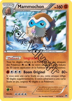 Carte Pokémon Mammochon  n°82 de la série Impulsion Turbo