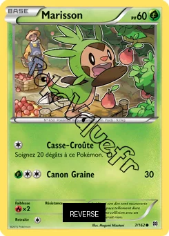Carte Pokémon Marisson  Reverse n°7 de la série Impulsion Turbo