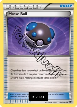 Carte Pokémon Masse Ball Reverse n°140 de la série Impulsion Turbo