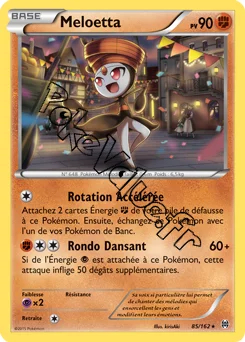 Carte Pokémon Meloetta  n°85 de la série Impulsion Turbo