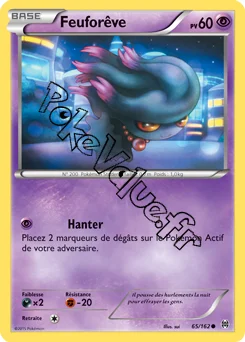 Carte Pokémon Misdreavus  n°65 de la série Impulsion Turbo