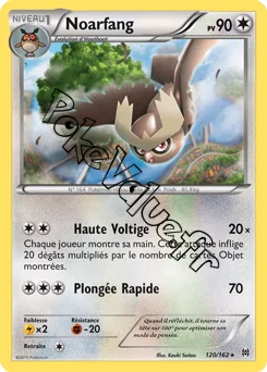 Carte Pokémon Noctowl  n°120 de la série Impulsion Turbo