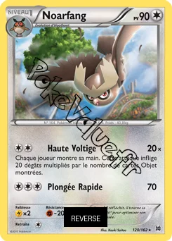 Carte Pokémon Noctowl  Reverse n°120 de la série Impulsion Turbo