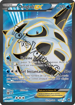 Carte Pokémon Oniglali EX  n°155 de la série Impulsion Turbo