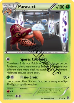 Carte Pokémon Parasect  n°2 de la série Impulsion Turbo