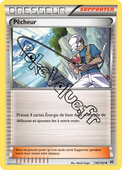 Carte Pokémon Pêcheur n°136 de la série Impulsion Turbo