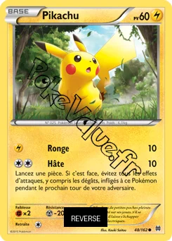 Carte Pokémon Pikachu  Reverse n°48 de la série Impulsion Turbo