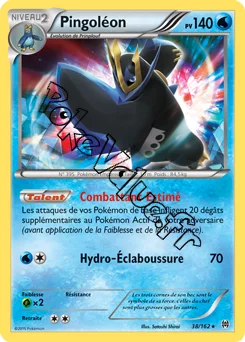 Carte Pokémon Pingoléon  n°38 de la série Impulsion Turbo